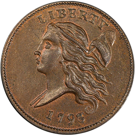 Flowing Hair Half Cent