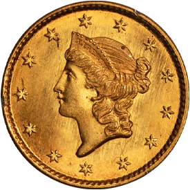 1850 Gold Dollar