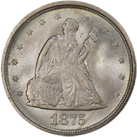 1875-S Twenty Cent