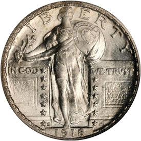 1918-S Standing Liberty Quarter