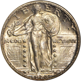 1923-S Standing Liberty Quarter