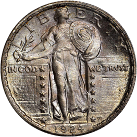 1924 Standing Liberty Quarter