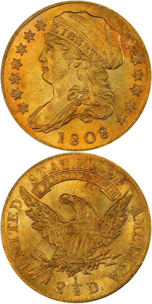 Capped Bust Left Quarter Eagle