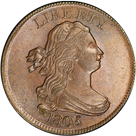 Draped Bust Half Cent