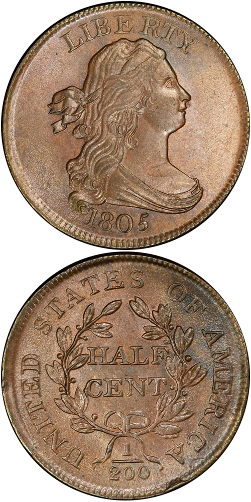 Draped Bust Half Cent