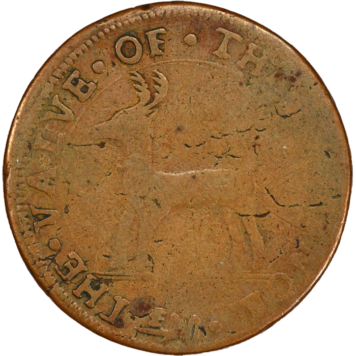 1737 Threepence Higley Copper