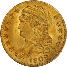 1809/8 Capped Bust Left Half Eagle