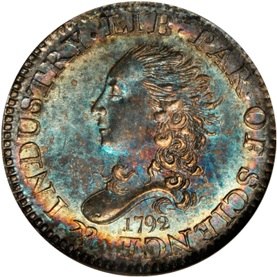 1792 Bust Half Disme